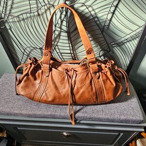 Parfois | Vintage Genuine Leather Camel Slouchy Gerard Darel Lookalike Handbag